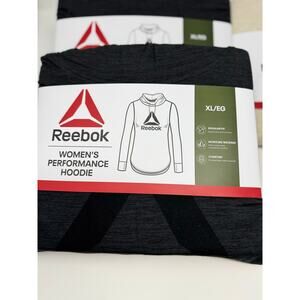 Reebok Women’s Black XL Lightweight Hoodie Yoga Layer NEW!!